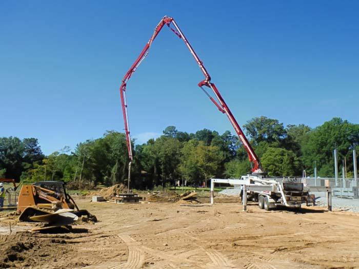 Pouring a foundation