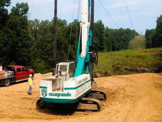 Drill in front of power lines